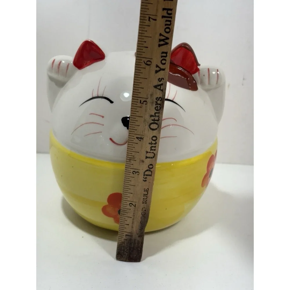 Lucky Cat Fat Kitty Coin Bank 6